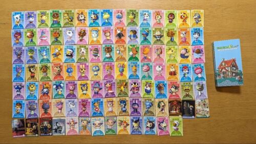 Rare Collection Lot of 103 Japanese Animal Crossing E Reader Cards with Album - Photo 1/12