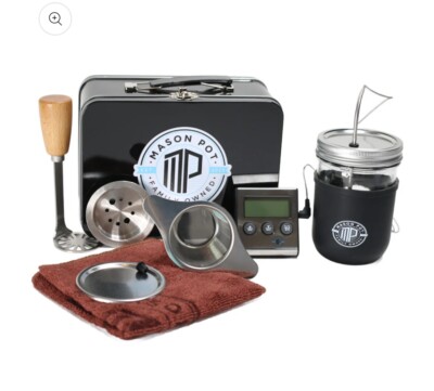 Herbal Butter Oil Tincture Infuser with Premium Accessories - Mason Pot Kit