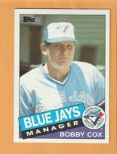 Bobby Cox Toronto Blue Jays 1985 Topps #411 HOF Selma California