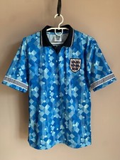 England Third Football Shirt Score Draw Retro Soccer Jersey Size Small
