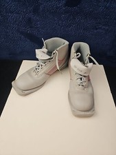 Vintage Nordic Norm Cross Country Ski Boots Men's 8W 30900 495 Gray Red Blue