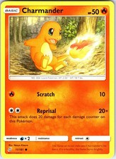 Charmander 11/181 Common Team Up Pokemon Near Mint