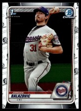 2020 Bowman Chrome Prospects Jordan Balazovic Minnesota Twins #BCP-123