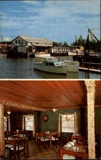 Fishhouse Dining Room Naples Florida vintage postcard p353