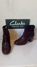 Clarks Active Air Leather Ankle Boots Size UK 6 EU 39.5