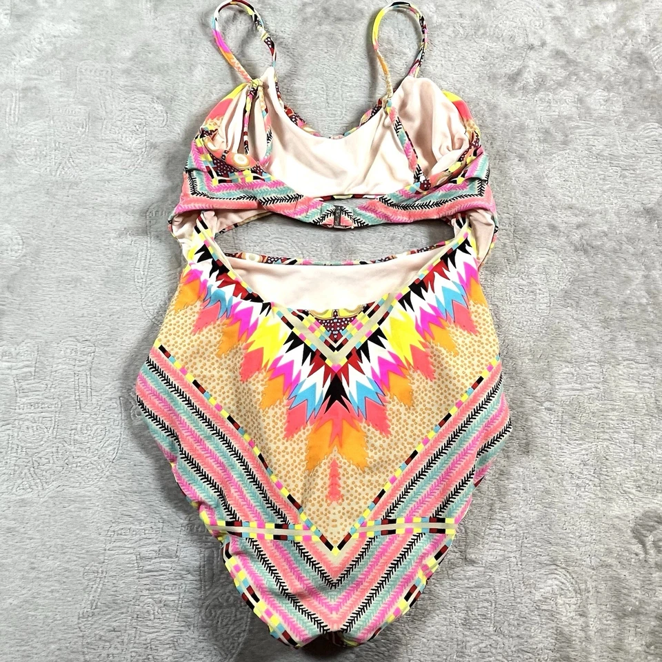 Traje de baño de una pieza Mara Hoffman azul para mujer XSmall Foto 4 de 4