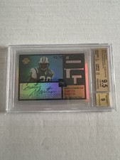 2005 TOPPS 50TH ANNIVERSARY TEAM AUTOS #TACM CURTIS MARTIN /50 Bgs 9.5 