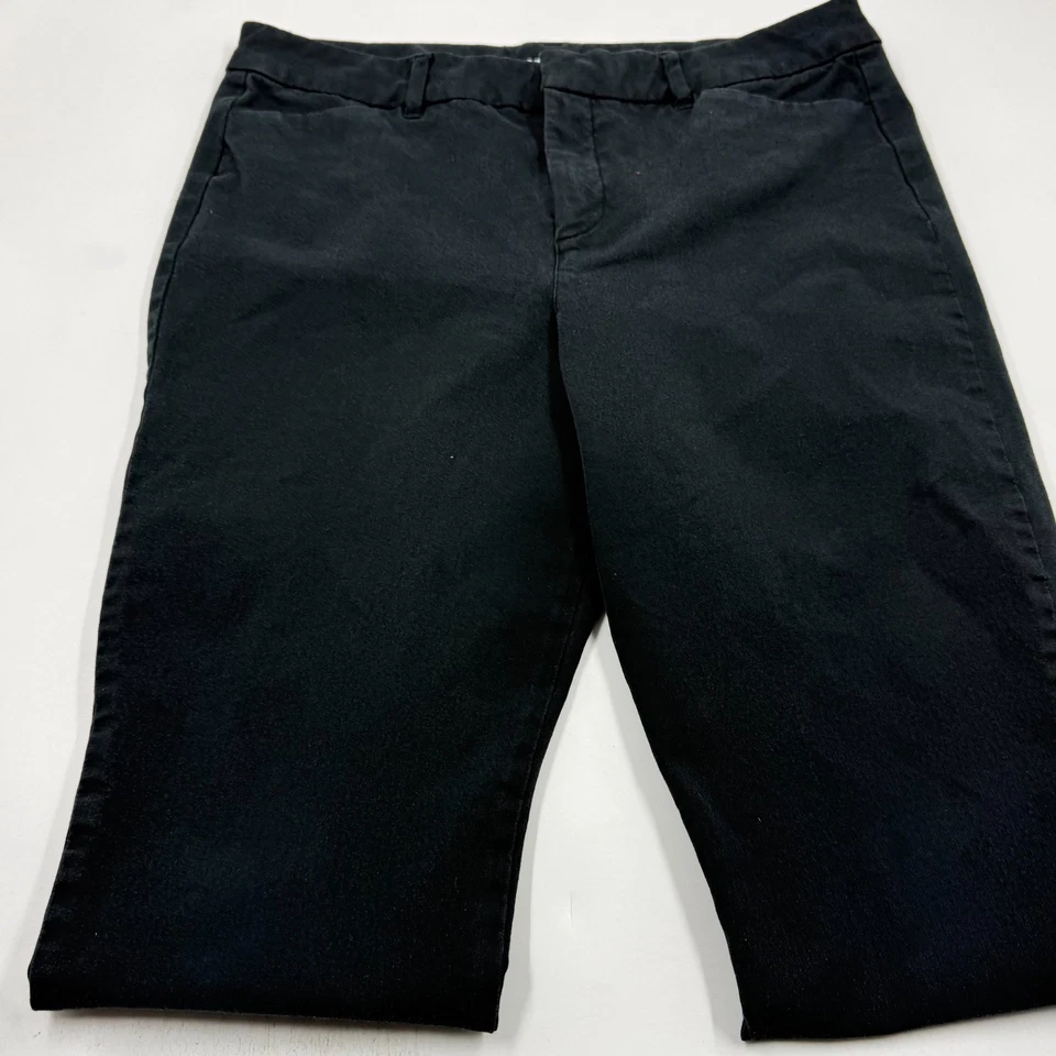 Old Navy Women's Pixie Pants Size 10 Black Cotton Blend Skinny Ankle Leg Slim - Image 2 of 4
