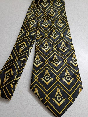 Brilliant Mason, Masonic, Blue Lodge, Fraternal Men's necktie, New! #34
