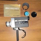 Nikon Super Zoom-8 Super 8 Movie Camera Non Reflex Gray w/ Case Manual Lens Cap — photo 3