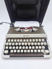 Vintage Royal 202 Manual Typewriter Portable w Hard Case MCM thumbnail