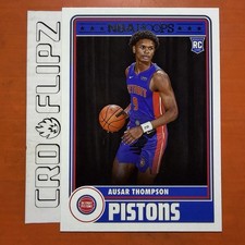 2023-24 Panini NBA Hoops #293 Ausar Thompson Detroit Piston Hoops Tribute Rookie