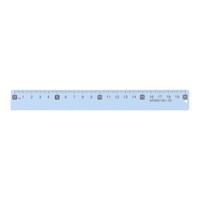 FüR Straight Ruler 8 Inch (20Cm) Metrisches Lineal Mit Loch Eisblau
