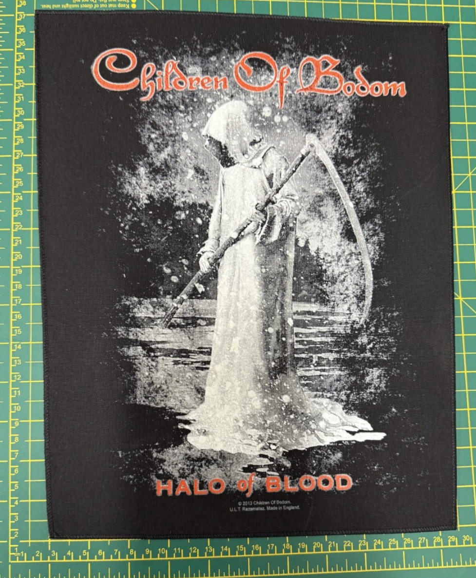 Children Of Bodom Halo Of Blood Large Printed Back Patch Officially Licensed
