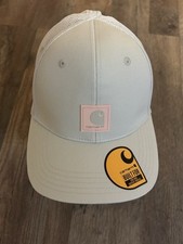 Carhartt Twill Trucker Hat Beige Logo Snap Back Mesh NEW W/ TAGS Youth