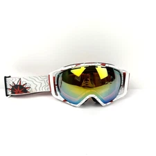Bolle Goggles Ski Snowboard Winter Snow White Frame Strap Pierre Vaultier