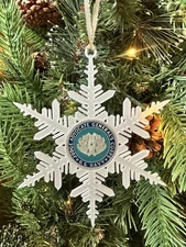 US NAVY (JAG) JUDGE ADVOCATE GENERAL'S CORPS Challenge Coin Christmas Ornament