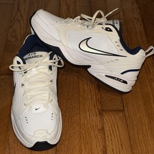 Size 12 - Nike Air Monarch IV White Navy