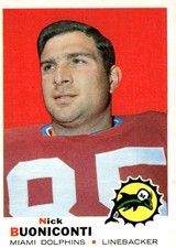 1969 Topps #192 Nick Buoniconti