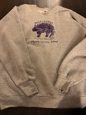 Vtg 90s Fruit of the Loom Sweatshirt XL Gray ...
