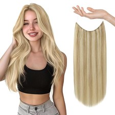 Sunny Hair FISHLINE 14" Highlighted Honey Blonde Wire Hair Extensions FP P27-613