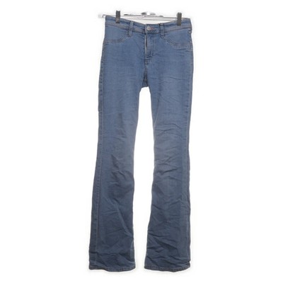 H&M, Jeans, Größe: 170, FLARED LEG ADJUSTABLE WAIST LOW WAIST, Blau #LpQ