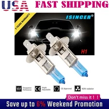 2X H1 Xenon White HID High Low Beams Headlight Fog Lights Bulbs 55W 6000K 12V