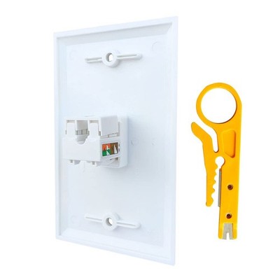Tripp Lite Cat6 / Cat5e 110 Keystone Jack 110 Style Punchdown White RJ45-F
