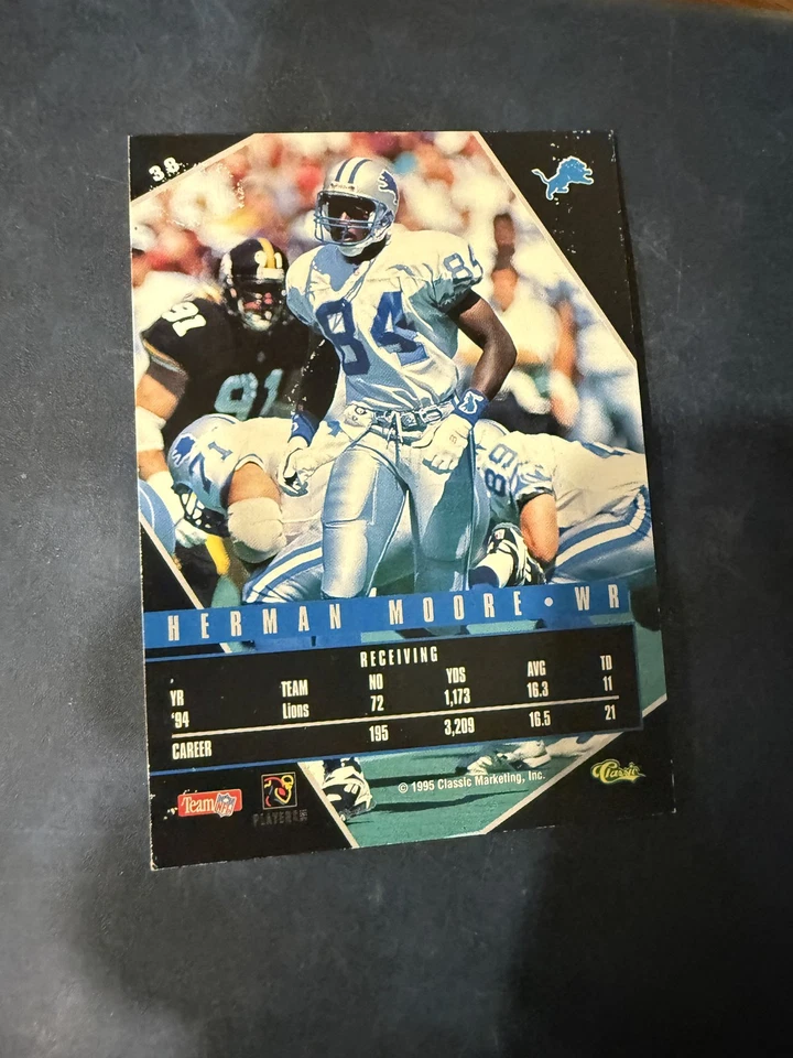 Herman Moore 1995 Classic Team NFL #38 - Image 2 of 2