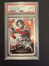 Portgas D Ace Leader Alt Art One Piece Pillars of Strength OP03-001 - PSA 10
