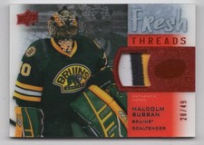 2015-16 Upper Deck Ice Fresh Threads Red Patch Malcolm Subban 20/49 Boston