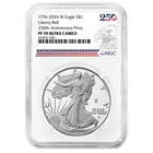 2026-W $1 1-oz Proof American Silver Eagle NGC PF70UC 250th Eagle Label
