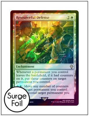 1x Resourceful Defense, Surge Foil, Final Fantasy, Magic MTG NM