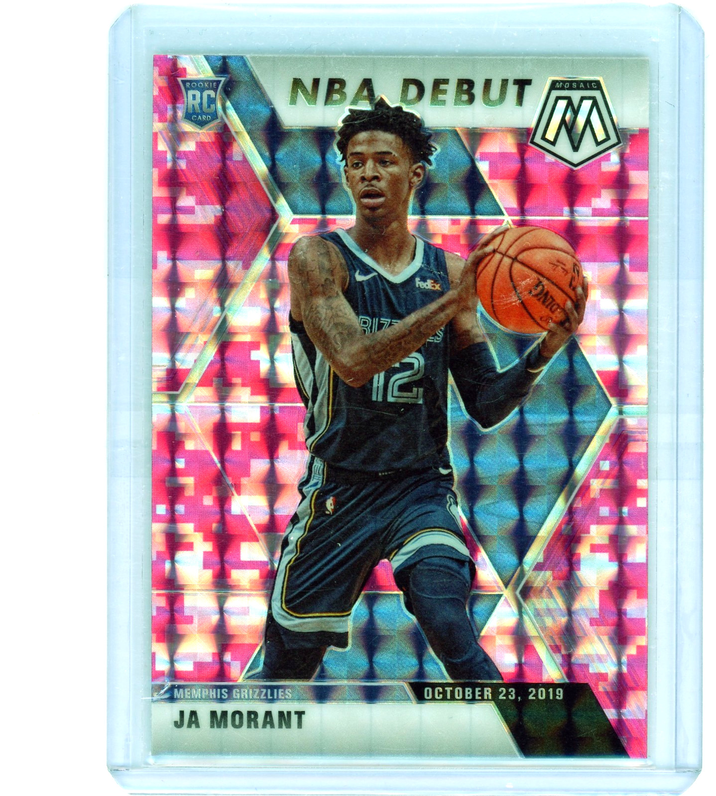 2019-20 Panini Mosaic - NBA Debut Ja Morant #274 Pink Camo Prizm (RC)
