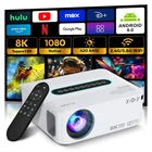 XGODY 4K Smart Projector 12000Lms 5G WiFi Bluetooth Android TV Home Theater UK