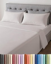 Lightweight 4 Piece Bed Sheet Set Queen Size - Cooling Queen, 02 - Light Grey