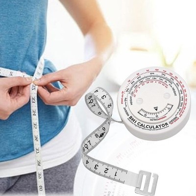 150 cm BMI Maßband für Body Mass Index einziehbar mit Verschlussfunktion