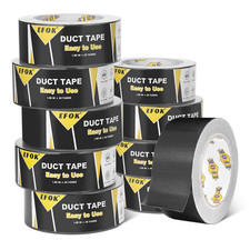 10 Pack Duct Tape Heavy Duty Waterproof, Black Duct Tape Bulk 1.88 Inch X 90 Ft,