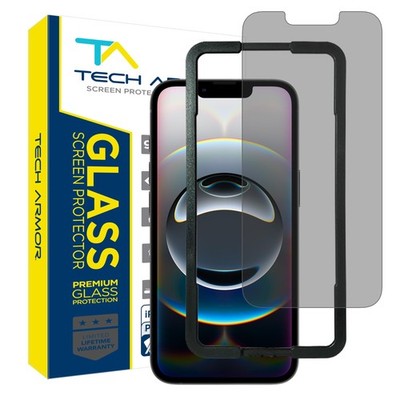 Tech Armor Privacy Glass Protector for iPhone 16e, 14, 13 and 13 Pro - 1 Pack