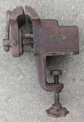 Vintage Clamp On Bench Vise Small Portable Hobby Craft 2.5'' Jaws