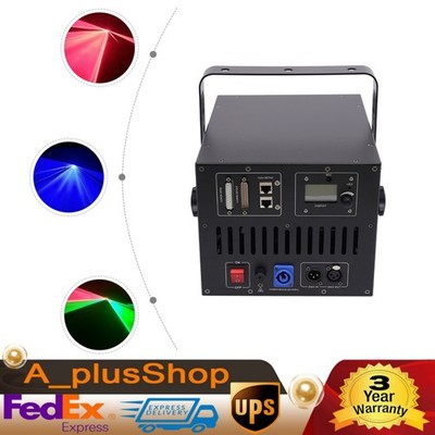 10W RGB DMX Full Color ILDA Laser Light Projector DJ Stage Lighting Beam Light