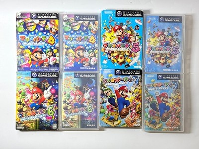 Lot of 4 set Nintendo Mario Party 4.5.6.7 Party Game for Gamecube