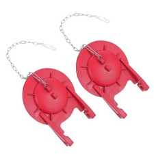 2 Pcs Flush Replacement Toilet Flapper Rubber Drain Valves Seal Tank Cover