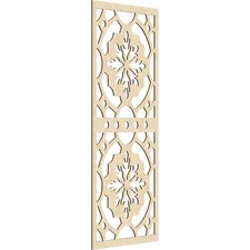 29 3/8"W x 74 3/8"H Hermitage Decorative Fretwork Wood Wall Panels Birch