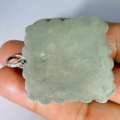 Joyería colgante enchapado en plata con piedras preciosas de obsidiana copo de nieve natural s233 Foto 3 de 3