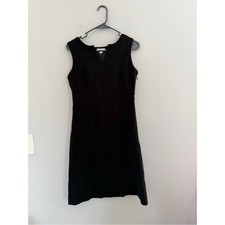 Merona Black Sleeveless V-Notch Sheath Dress