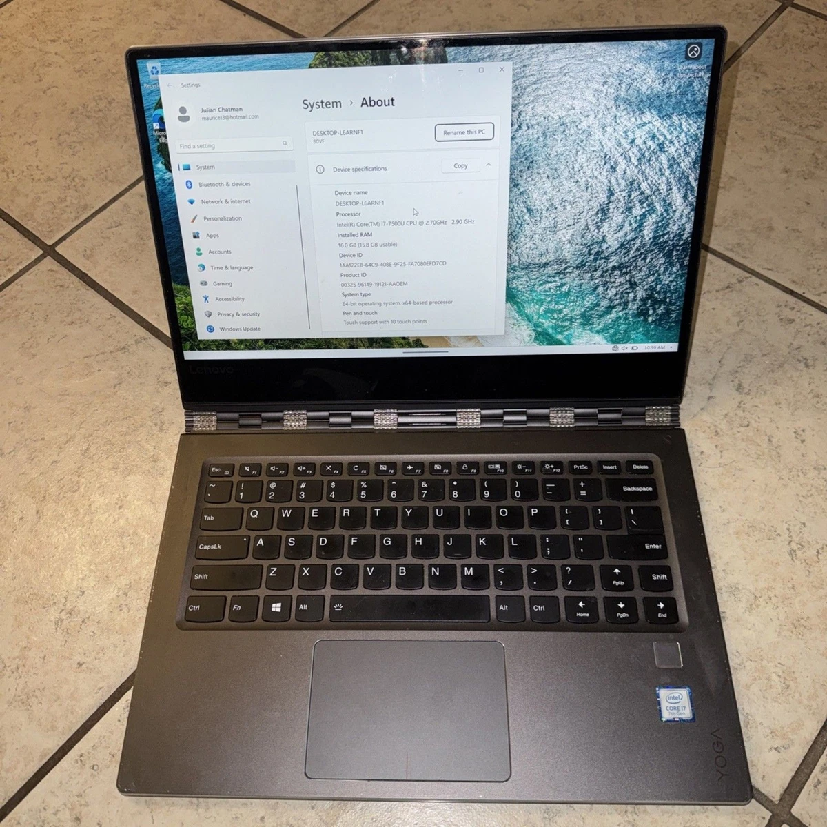Lenovo Yoga 910 13-13.9 Inch PC Laptops & Netbooks for Sale | Shop