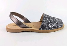Sollilas Leather Glitter Avarca Sandals UK 6 EU 39