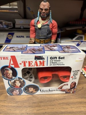 View-Master The A-Team Gift Set 3-D Viewer & 3 Reels 1983 MPN 02331