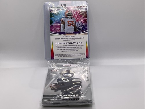 Payton Page Auto #A-PP 1 2025 SAGE Low Series & pack - Picture 2 of 2